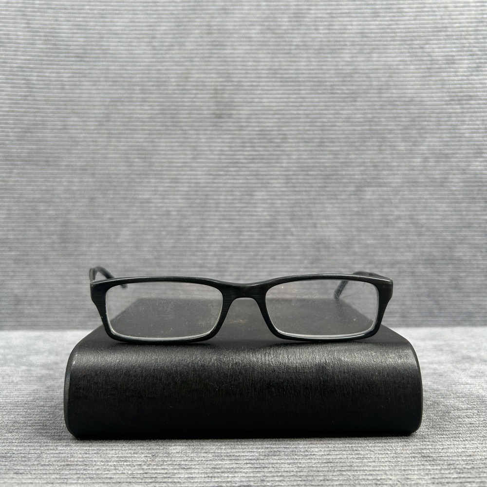 Skechers SK 3026 GRYHRN Rectangular Y2k Eyeglass Frames Dark Grey Horn 51-17-140